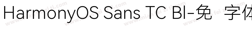 HarmonyOS Sans TC Bl字体转换